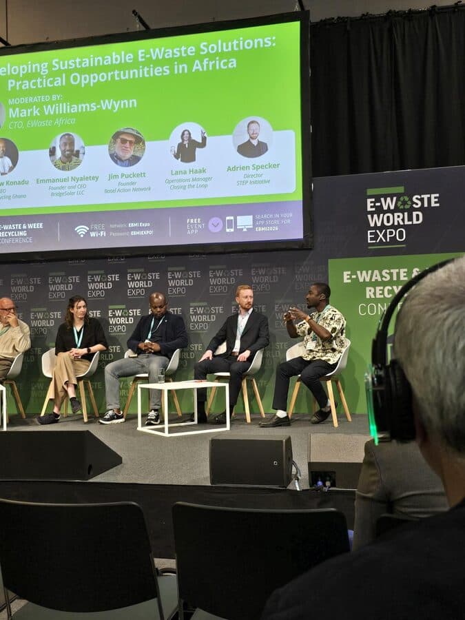 E-Waste World Expo session materials for BridgeSolar's Frankfurt appearance